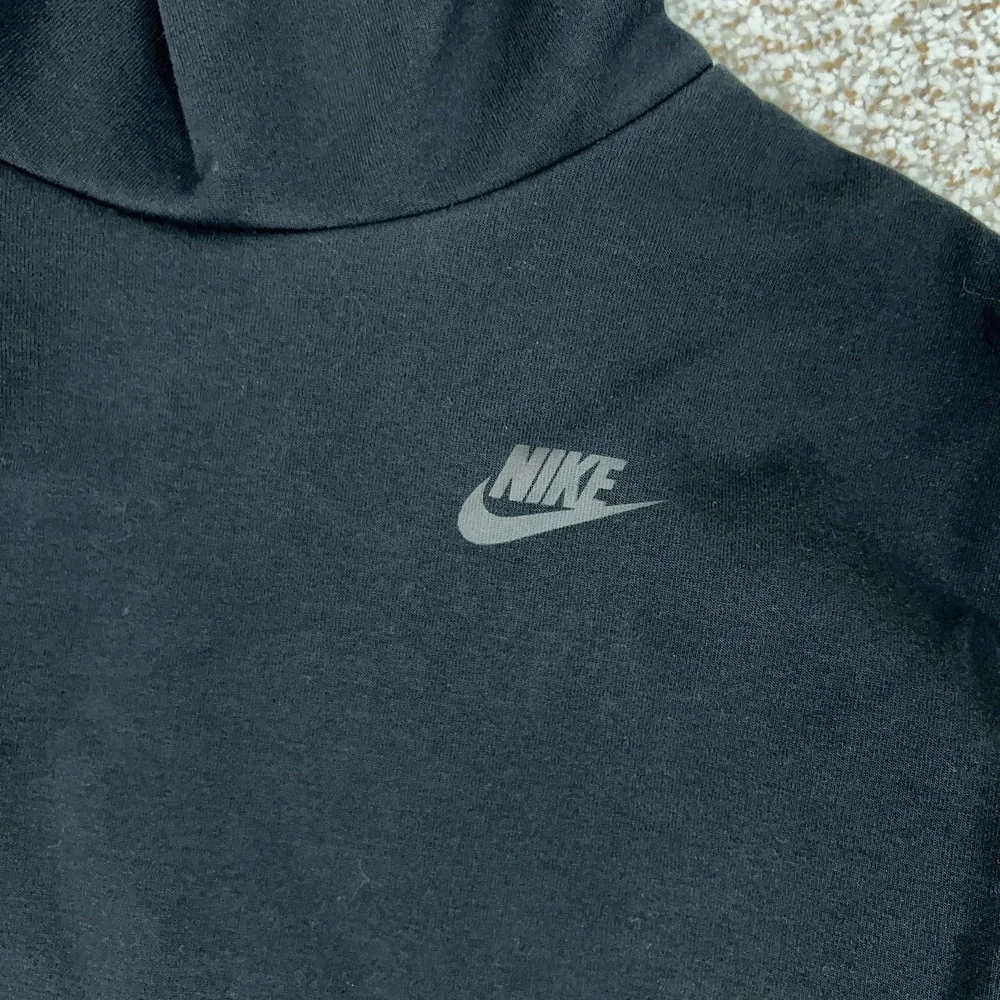 Nike Hoodie Womens XS Black‎ Pullover Sweatshirt Funnel Neck Tech Fleece Sports